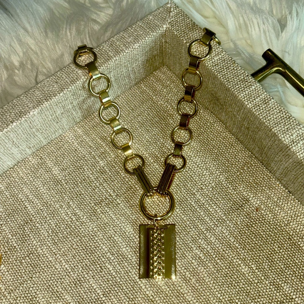DanniJo Elisa Gold Tone Pendant Necklace